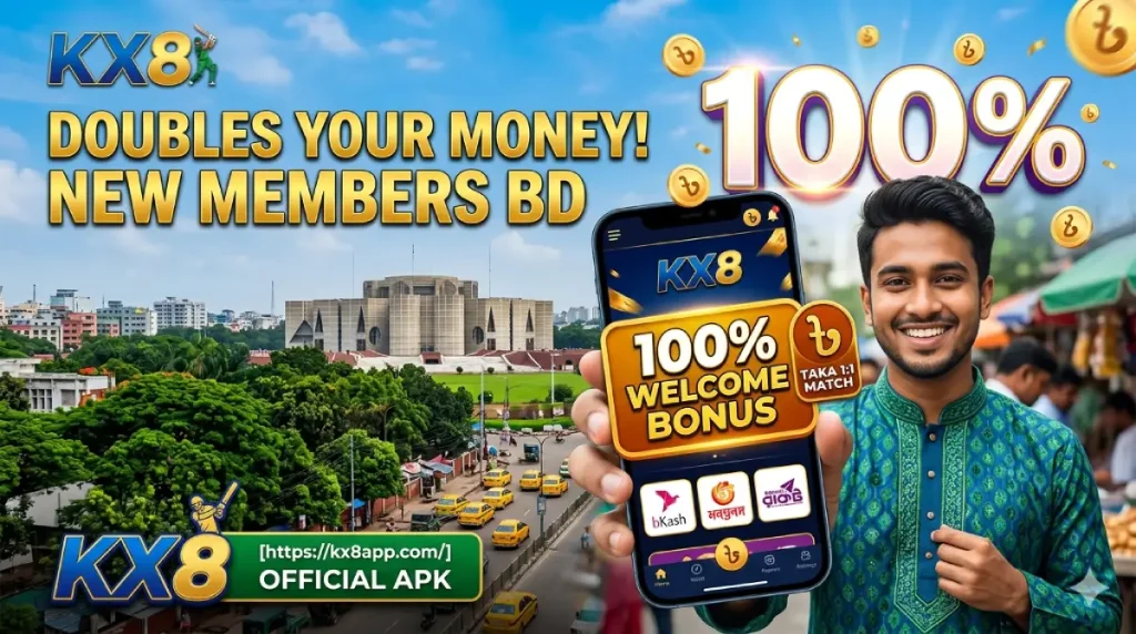 KX8 100% Welcome Bonus