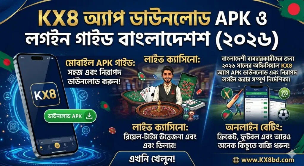 KX8 অ্যাপ ডাউনলোড APK ও লগইন গাইড বাংলাদেশ (২০২৬)