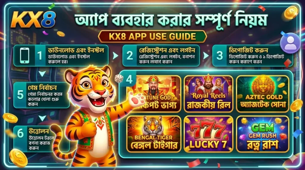 KX8 অ্যাপ ব্যবহার করার সম্পূর্ণ নিয়ম