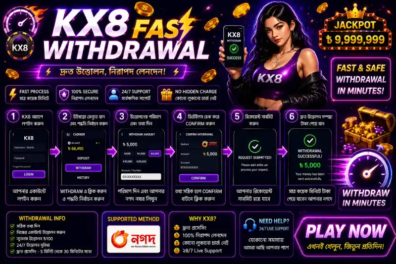 KX8 Fast Withdrawal